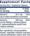 Life Extension Super Selenium Complex With Vitamin E ÃƒÂ¢Ã¢â€šÂ¬Ã¢â‚¬Å“ Cellular Health & Longevity Support ÃƒÂ¢Ã¢â€šÂ¬Ã¢â‚¬Å“ Gluten-Free, Non-Gmo, Vegetarian ÃƒÂ¢Ã¢â€šÂ¬Ã¢â‚¬Å“100 Capsules(Pack Of 1)