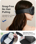 Focbeo Weighted Eye Mask For Sleeping - 100% Blackout Sleep Mask For Women & Men 3D Contoured Eye Mask For Lash Extensions Zero Eye Pressure Memory Foam Adjustable Strap For Airplane Travel & Meditation