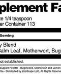 Terravita Thyroid Support Powder - Bugleweed, Motherwort And Lemon Balm (4 Oz, Zin: 511179)