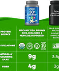 Orgain 30G High Protein Ready To Drink Shake Vanilla Bean 11 Fl Oz (Pack Of 12) + Orgain Organic 30G Vegan Protein Powder Vanilla 2.01 Lb (Packaging May Vary) Bundle