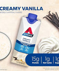 Atkins Creamy Vanilla Protein Shake 15G Protein Low Glycemic 2G Net Carb 1G Sugar Keto Friendly 12 Count (Pack Of 2)