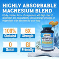Iron Complex Supplement 60 Capsules and 6 in 1 Magnesium Complex Supplement 120 Capsules NonGMO Gluten