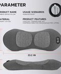 Dyhodu 3-In-1 Electric Back Massager Pillow Rechargeable Lumbar Support Cushion With Heat Vibration