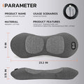 Dyhodu 3-In-1 Electric Back Massager Pillow Rechargeable Lumbar Support Cushion With Heat Vibration