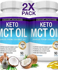 Toplux Keto Mct Oil Capsules 3000Mg Natural Pure Coconut Oil Extract Pills Source Of Energy Easy To Digest For Men Women 90 Softgels Supplement