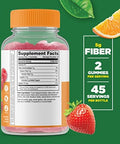 Lifeable Prebiotic Fiber 5G + Zinc 50Mg Gummies Bundle Great Tasting Vitamin Supplement Gluten Gmo Chewable Gummy