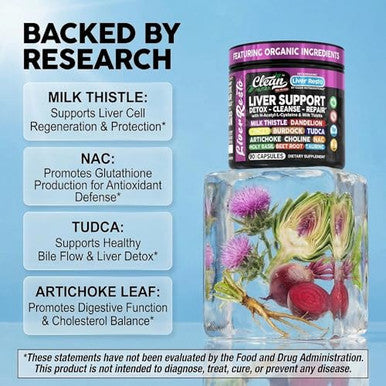 Clean Nutraceuticals Liver Cleanse Detox & Repair 90 Capsules