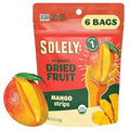 SOLELY - Organic Dried Mango Strips (5 oz Resealable Bags, Pack of 6) - Real Fresh Fruit - 1 Ingredient - Healthy Snacks for Adults & Kids - Non GMO, Vegan Snacks, Shelf Stable - 6 Bags (30 oz)