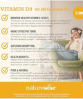Naturewise Vitamin D3 5000Iu (125 Mcg) 1 Year Supply For Healthy Muscle Function, And Immune Support, Non-Gmo, Gluten In Cold-Pressed Olive Oil, Packaging Vary ( Mini Softgel), 360 Count