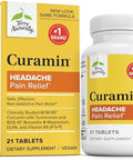 Terry Naturally Curamin Headache Dietary Supplement With Dlpa & Boswellia Enhanced Absorption Curcumin To Support Headache Relief Gluten & Nongmo Relaxation Supplement 21 Tablets