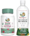 Maryruth'S Multivitamin Gummies For Women (Cherry & Raspberry) & Liquid Nighttime Multimineral (Pineapple) Clean Label Project Verified Vegan Beauty Bedtime Routine & Overall Health
