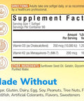 Vitamin D3 K2 10000 IU 90 Caps and LTheanine 200mg Supplement 60 Caps