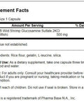 Swanson Wild Shrimp Glucosamine 500 Milligrams 90 Capsules (2 Pack)