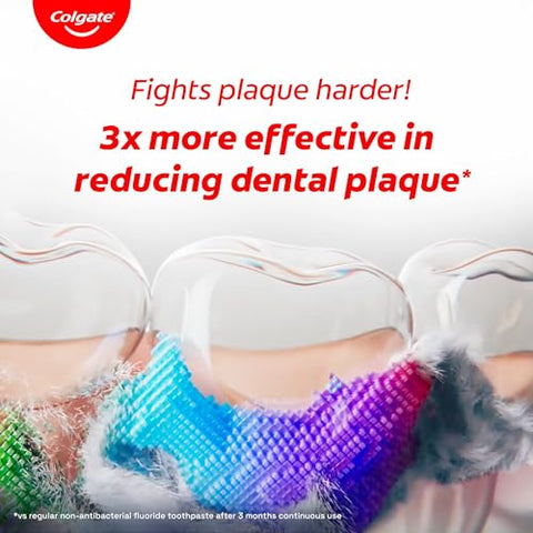 Colgate Total Plaque Release Toothpaste Tooth Paste With Amino Foam & Zinc Colgate Paste Toothpaste For Stronger Gums 3X More Effective At Fighting Plaque - Natural Mint (80Gm)(2.8 Ounce)