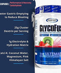 Gaspari Nutrition Glycofuse: Performance And Recovery Carbohydrate 25G Cluster Dextrin And 1G Electrolyte And Hydration Matrix (Strawberry Kiwi 30 Servings)