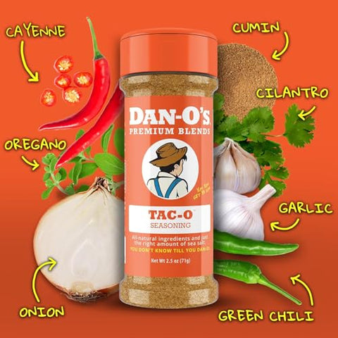 Dan-OÃƒÂ¢Ã¢â€šÂ¬Ã¢â€žÂ¢s All Star Seasoning Variety Pack ÃƒÂ¢Ã¢â€šÂ¬Ã¢â‚¬Å“ 5 Bottle Set ÃƒÂ¢Ã¢â€šÂ¬Ã¢â‚¬Å“ Original, Cheesoning, Preem-O, Cajun & Tac-O ÃƒÂ¢Ã¢â€šÂ¬Ã¢â‚¬Å“ All Purpose Spice Blends for Meat, Seafood & Veggies