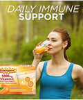 Emergen-C 1000mg Vitamin C Powder, with Antioxidants, B Vitamins and Electrolytes, Vitamin C Supplements for Immune Support, Caffeine Fizzy Drink Mix, Tangerine Flavor - 30 Count