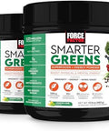 Force Factor Smarter Greens Superfoods + Energy Powder To Boost Energy & Support Digestion Gut Health Bloating Greens Powder With Digestive Enzymes Probiotics & Prebiotics Lemon Lime 30 Servings
