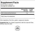 Swanson Msm 500 Milligrams 250 Capsules