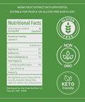 Carbon Sweeteners Monk Fruit Sweetener With Erythritol, White Sugar Substitute From Monk Fruit Extract, Classic White Sugar Replacement for Baking, Coffee & Tea, Gluten Free, Low Carb, Non GMO, Keto, 60 Count (Pack of 1)