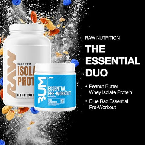 Raw Whey Isolate Protein Powder & Essential Pre-Workout Bundle
