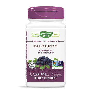 Nature'S Way Bilberry Standardized Extract Veg Capsules 90 Ea (Pack Of 3)