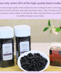DOZO Dried Black Mulberries 15.5oz/440g Black Mulberry Large Sun-dried Mulberries Vegan SnackÃ¯Â¼â€ Baking No sugar add Ã¦Â¡â€˜Ã¨â€˜Å¡Ã¥Â¹Â² Ã©Â»â€˜Ã¦Â¡â€˜Ã¨â€˜Å¡