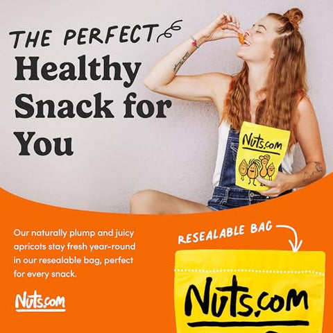 Nuts.com Ã¢â‚¬â€œ Dried Apricots Turkish Ã¢â‚¬â€œ No Sugar Added, Healthy Fruit Snack for Adults & Kids Ã¢â‚¬â€œ Naturally Plump & Juicy, Good Source of Potassium & Fiber Ã¢â‚¬â€œ Vegan, Gluten-Free, Kosher Pareve Ã¢â‚¬â€œ 2 Pound Bag