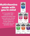 Garden Of Life Dr Formulated Multi+ Beauty Complex Fermented Liposomal Multivitamin Plus Hair Skin And Nails Vitamins French Melon Sod Biotin and Probiotics 30 Capsules Supplement For Women and Men