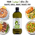 Chosen Foods 100% Pure Avocado Oil for Cooking - 1.75L - Made With Good Fats from Avocados, Naturally Refined, Never Adulterated, High Smoke Point, Non-GMO, Soy-Free, Canola Oil-Free, Gluten-Free, Keto