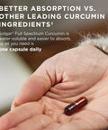 Solgar Full Spectrum Curcumin - 105 Licaps - Superior Absorption - Brain Joint & Immune Health - Vegan Gluten-Free Non-Gmo Dairy Free 105 Servings
