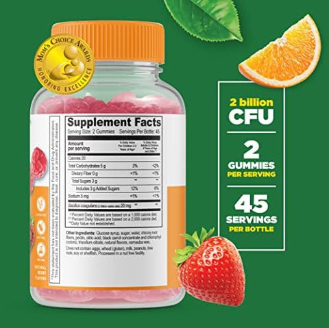 Lifeable Vitamin D3 + Vitamin K2 Kids + Probiotic 2 Billion Cfu Kids Gummies Bundle Great Tasting Vitamin Supplement Gluten Gmo Chewable Gummy