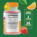 Lifeable Calcium With Vitamin D Kids + Probiotic 2 Billion Cfu Kids Gummies Bundle Great Tasting Vitamin Supplement Gluten Gmo Chewable Gummy