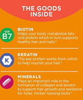 Olly Ultra Strength Hair Softgels Supports Hair Health Biotin Keratin and Probiotic + Prebiotic Gummy Digestive Support And Gut Health