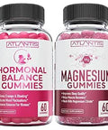 Hormonal Balance and Magnesium Gummies for Muscle Cramps PMS Gummies Alleviate Bloating and Mood Swings Magnesium Helps Prevent Cramps and Promotes Muscle Recovery 60 Vegan Gummies Per Bottle