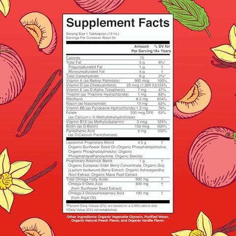 MaryRuth's Multivitamin Liposomal for Men Sugar Free Mens Multivitamin Liquid Vitamins for Men Immune Support Supplement Cognitive Health and Overall Wellness Vegan NonGMO 15.22 Fl Oz