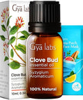 Gya Labs Clove Bud & Tea Tree Essential Oil Set - Aromatherapy Grade Essential Oils Set - 2X0.34 Fl Oz - Gya Labs