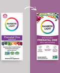 Rainbow Light Prenatal One High Potency Daily Multivitamin With Folate, Ginger And Probiotics Supports Mom And Baby From Conception To Nursing Vegan, 150 Tablets, Pack May Vary