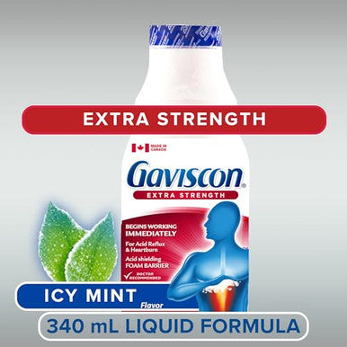 Gaviscon Extra Strength Soothing Icy Mint 340 Ml