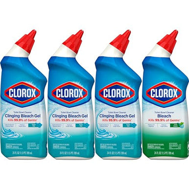 Clorox Toilet Bowl Cleaner With Bleach Variety Pack - 24 Ounces - Pack Of 4 (Package May Vary)