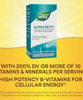 NatureS Way Alpha Betic Diabetic Multivitamin For Daily Nutritional Support With BVitamins For Energy Metabolism Support Alpha Lipoic Acid Taurine Lutein 30 Tablets