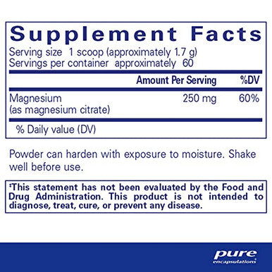 Pure Encapsulations Magnesium powder 107 g