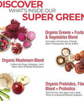 Country Farms Super Greens Power Pack 50 Organic Super Foods Greens Powder With Probiotics For Gut Health & Bloating Relief Supports Energy Unflavored & Berry 40 Serving