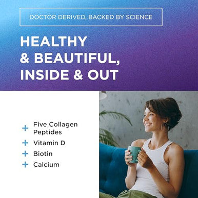 Dr. Emil Nutrition Multi Collagen - Hydrolyzed Collagen Supplement - Types I Ii Iii V & X - Hair Skin Nails & Joint Support - Non-Gmo & Dairy-Free 90 Capsules