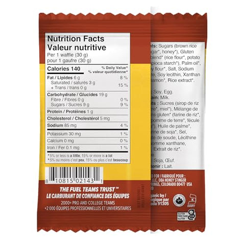 Honey Stinger Gluten Free Waffles - 12-Pack Gf Cinnamon, One Size