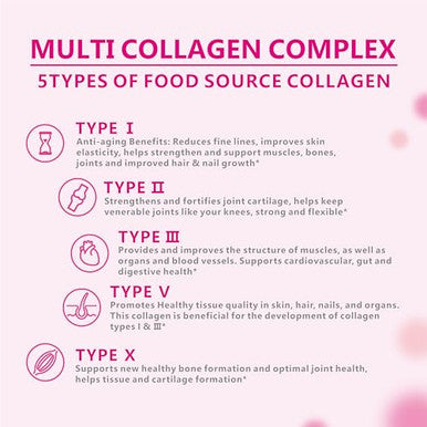 OMOGS Collagen Peptides Capsule Naturally Sourced Hydrolyzed Collagen with prebiotic and Cranberry Extract Hair Skin Nail Joint Digestive Health and Immune Support Non GMO 100 Capsule