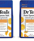 Dr Teal'S Epsom Magnesium Salt SoakGlow & Radiance With Vitamin C & Citrus Essential Oils3 Lbs