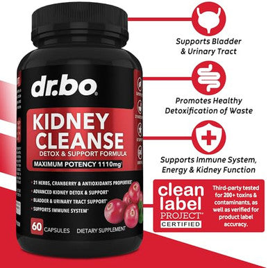 Dr Bo Kidney Cleanse Detox Support Supplement