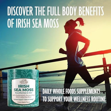 Country Farms Irish Sea Moss Gummies 2000Mg Irish Moss Burdock Root Bladderwrack For Immune Support Promotes Digestive Health Skin And Hair Support Pectin Based Vegan Gluten Green Apple