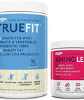 Rsp Nutrition Aminolean Pre Workout Energy (Fruit Punch 30 Servings) With Truefit Protein Powder (Vanilla 2 Lb)